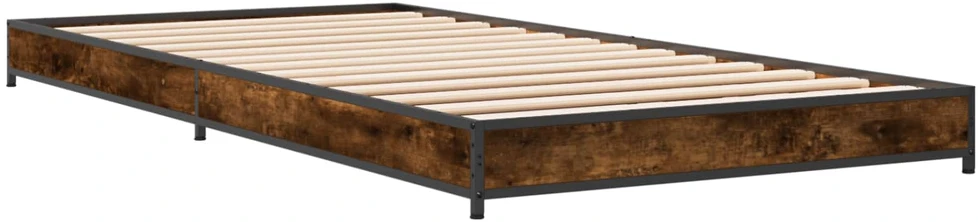 Lova Lovos rėmas Dūminio ąžuolo 80 x 200 cm Apdirbta mediena