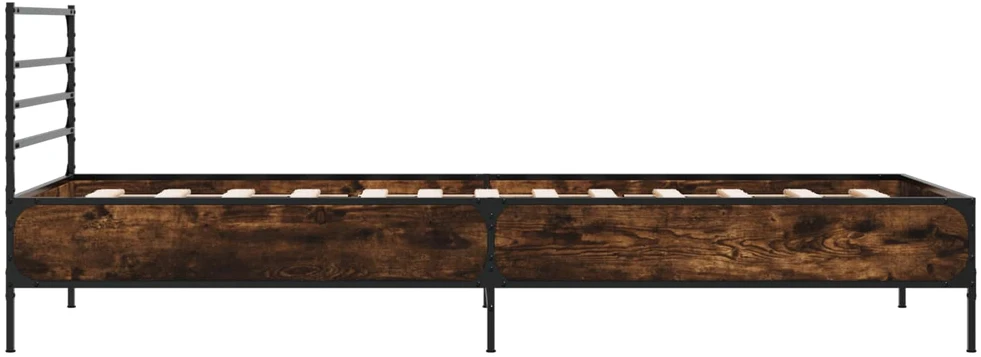 Lova Lovos rėmas Dūminio ąžuolo 80 x 200 cm Apdirbta mediena