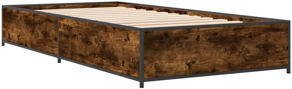 Lova Lovos rėmas Dūminio ąžuolo 80 x 200 cm Apdirbta mediena