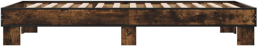 Lova Lovos rėmas Dūminio ąžuolo 80 x 200 cm Apdirbta mediena