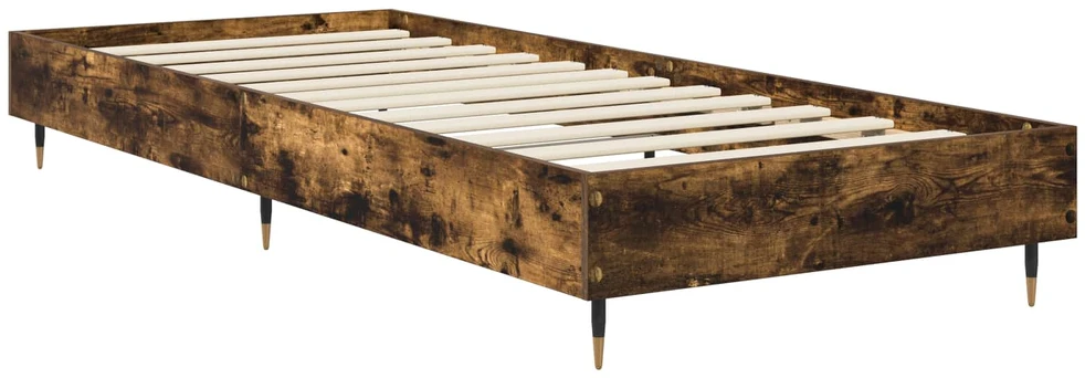 Lova Lovos rėmas Dūminio ąžuolo 80 x 200 cm Apdirbta mediena