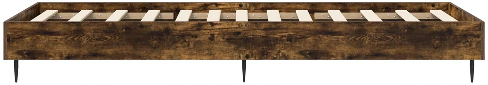 Lova Lovos rėmas Dūminio ąžuolo 80 x 200 cm Apdirbta mediena