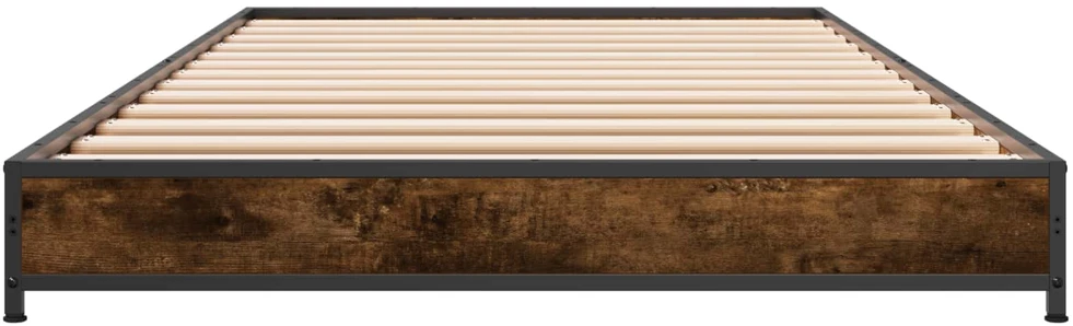 Lova Lovos rėmas Dūminio ąžuolo 80 x 200 cm Apdirbta mediena