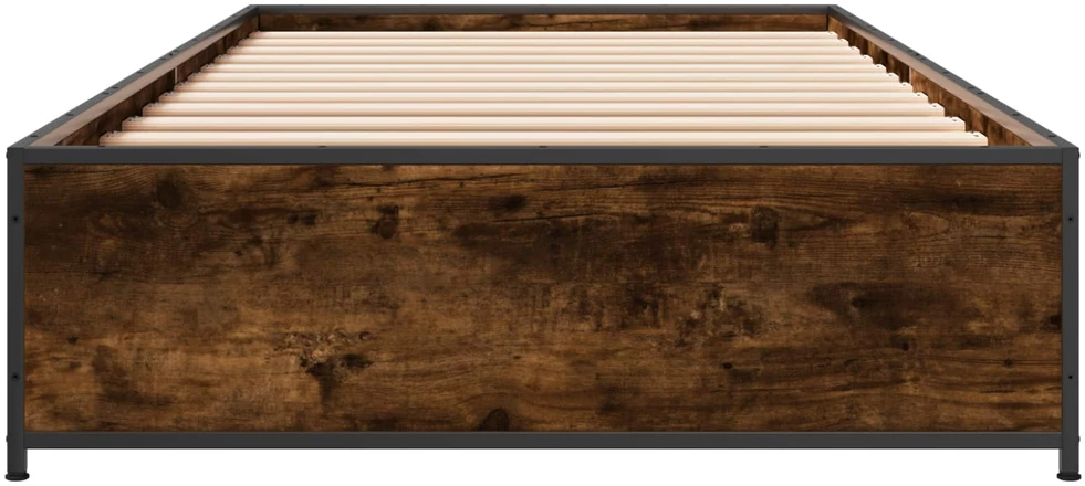 Lova Lovos rėmas Dūminio ąžuolo 80 x 200 cm Apdirbta mediena