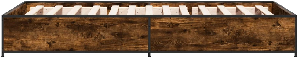 Lova Lovos rėmas Dūminio ąžuolo 80 x 200 cm Apdirbta mediena