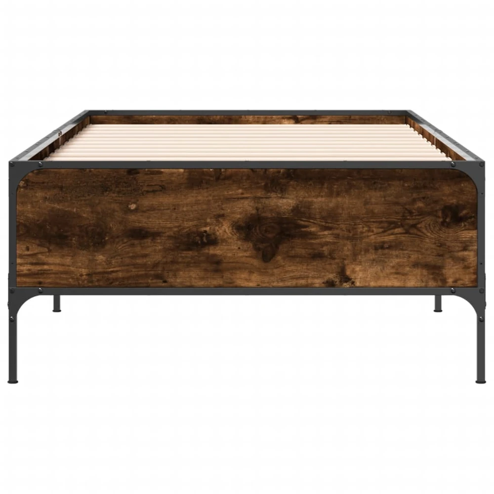 Lovos rėmas, dūminio ąžuolo, 90x200cm, mediena ir metalas