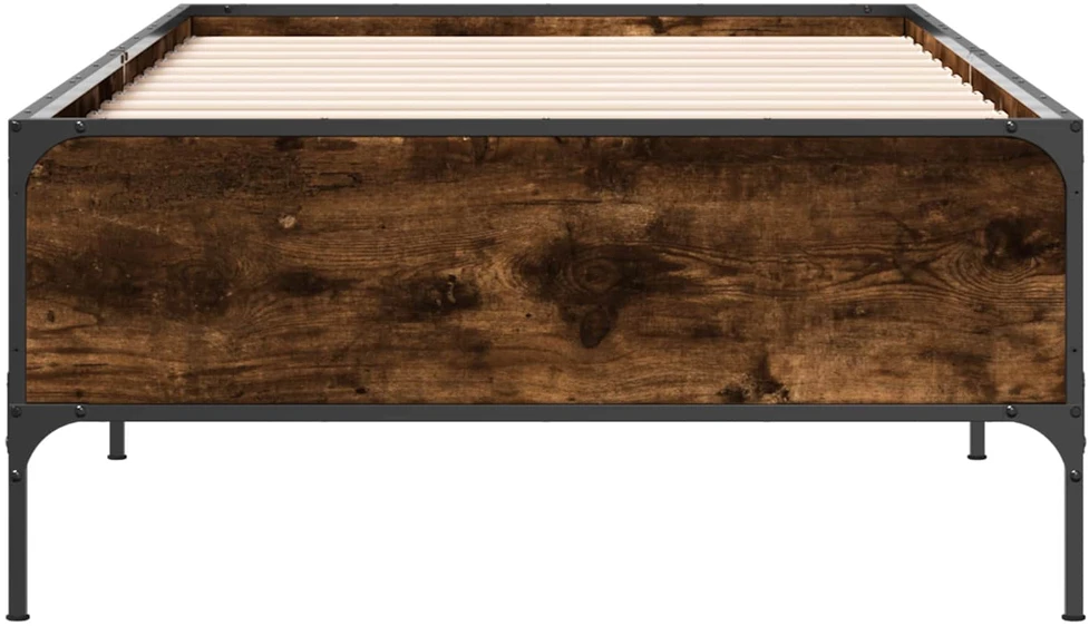 Lova Lovos rėmas Dūminis ąžuolas 80 x 200 cm Apdirbta mediena