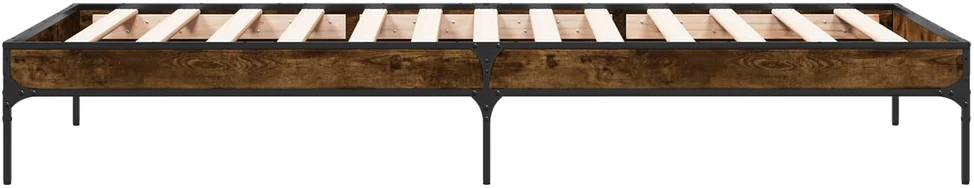 Lova Lovos rėmas Dūminis ąžuolas 80 x 200 cm Apdirbta mediena