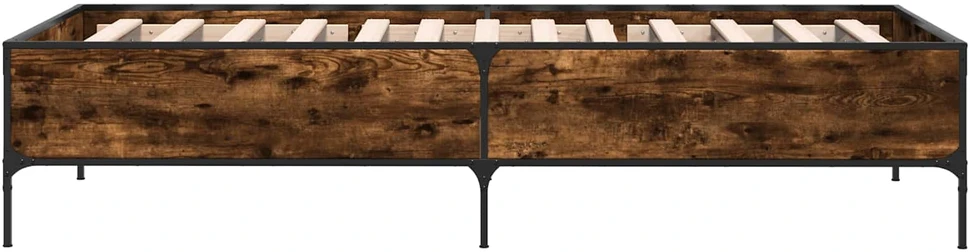 Lova Lovos rėmas Dūminis ąžuolas 80 x 200 cm Apdirbta mediena