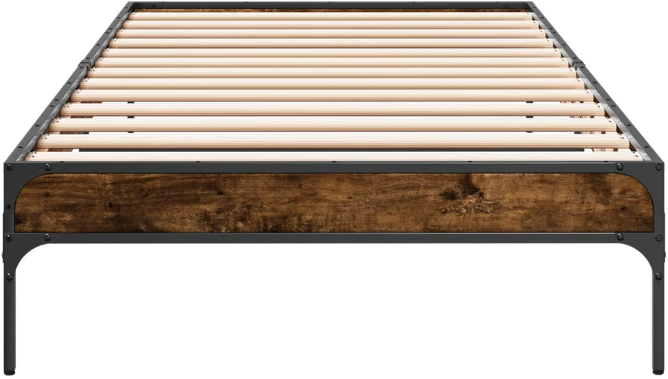 Lova Lovos rėmas Dūminis ąžuolas 80 x 200 cm Apdirbta mediena