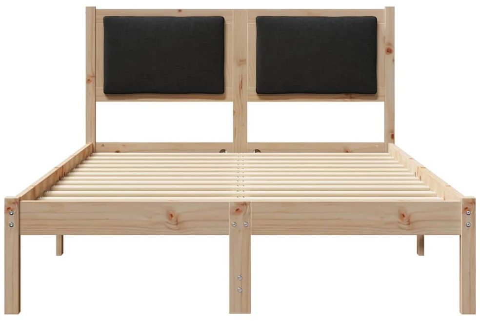 Lova Lovos rėmas Juoda 120 x 190 cm Kietos pušies mediena