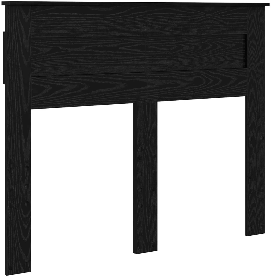 Lova Lovos rėmas Paprastas Juoda 135 x 190 cm Kietos pušies mediena