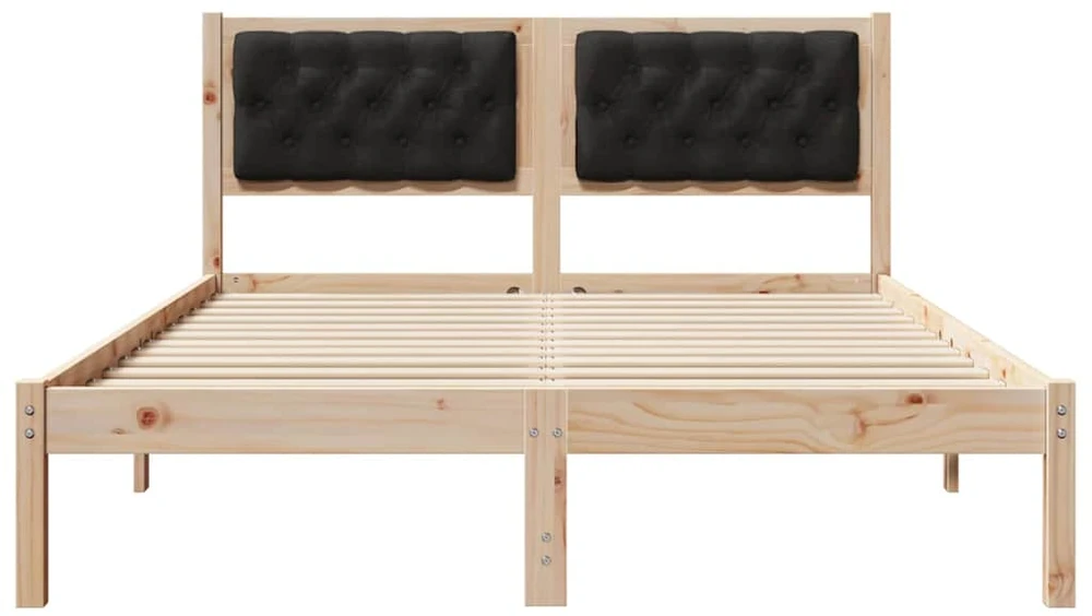 Lovos rėmas Juoda 150 x 200 cm Kietos pušies mediena