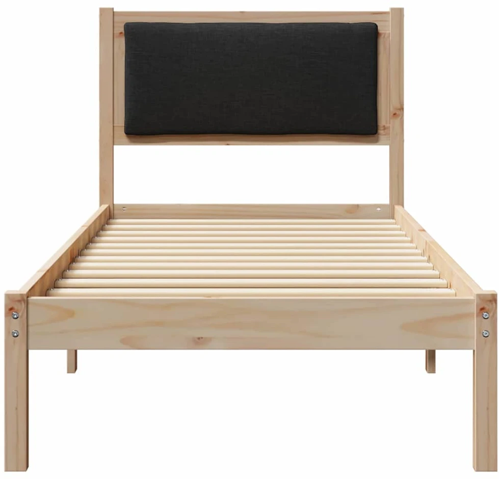 Lova Lovos rėmas Juoda 80 x 200 cm Kietos pušies mediena