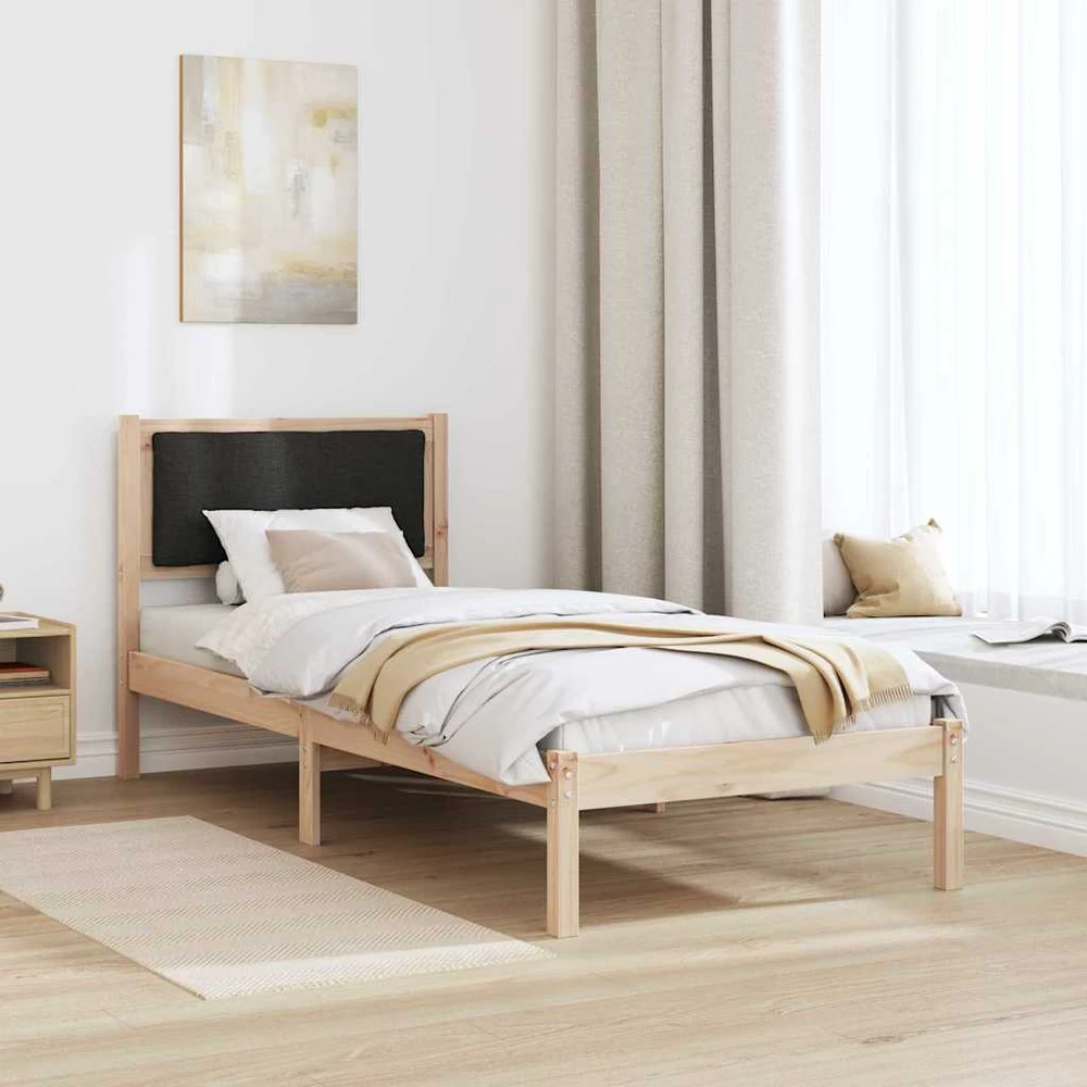 Lova Lovos rėmas Juoda 80 x 200 cm Kietos pušies mediena