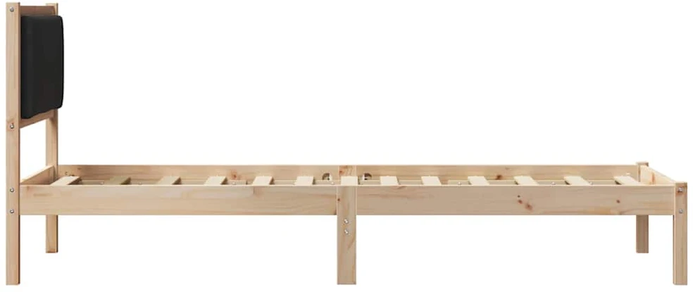 Lova Lovos rėmas Juoda 80 x 200 cm Kietos pušies mediena