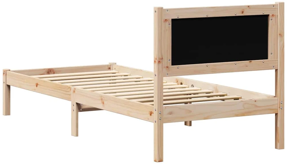 Lova Lovos rėmas Juoda 90 x 190 cm Kietos pušies mediena