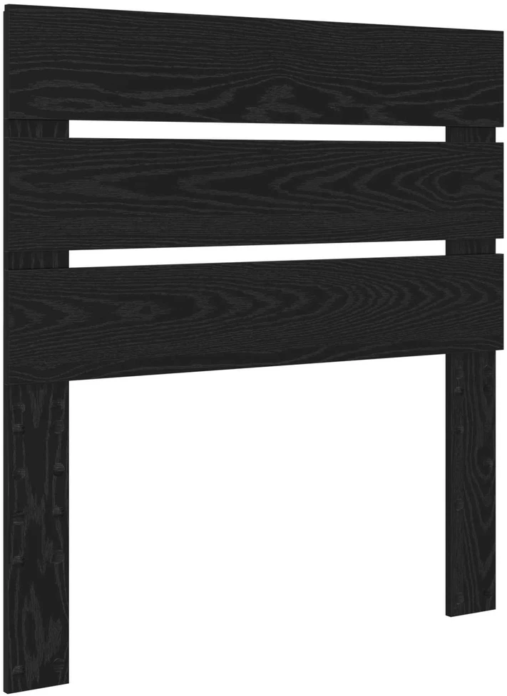 Lova Lovos rėmas Juoda 90 x 190 cm Kietos pušies mediena