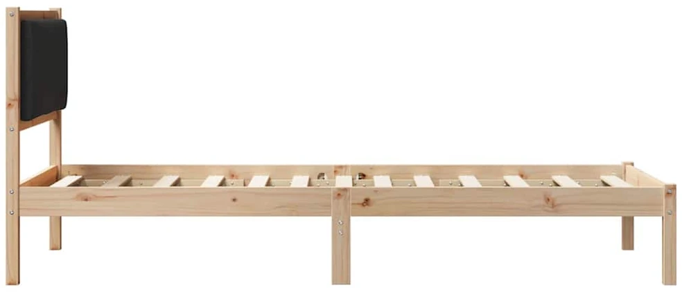 Lova Lovos rėmas Juoda 90 x 190 cm Kietos pušies mediena