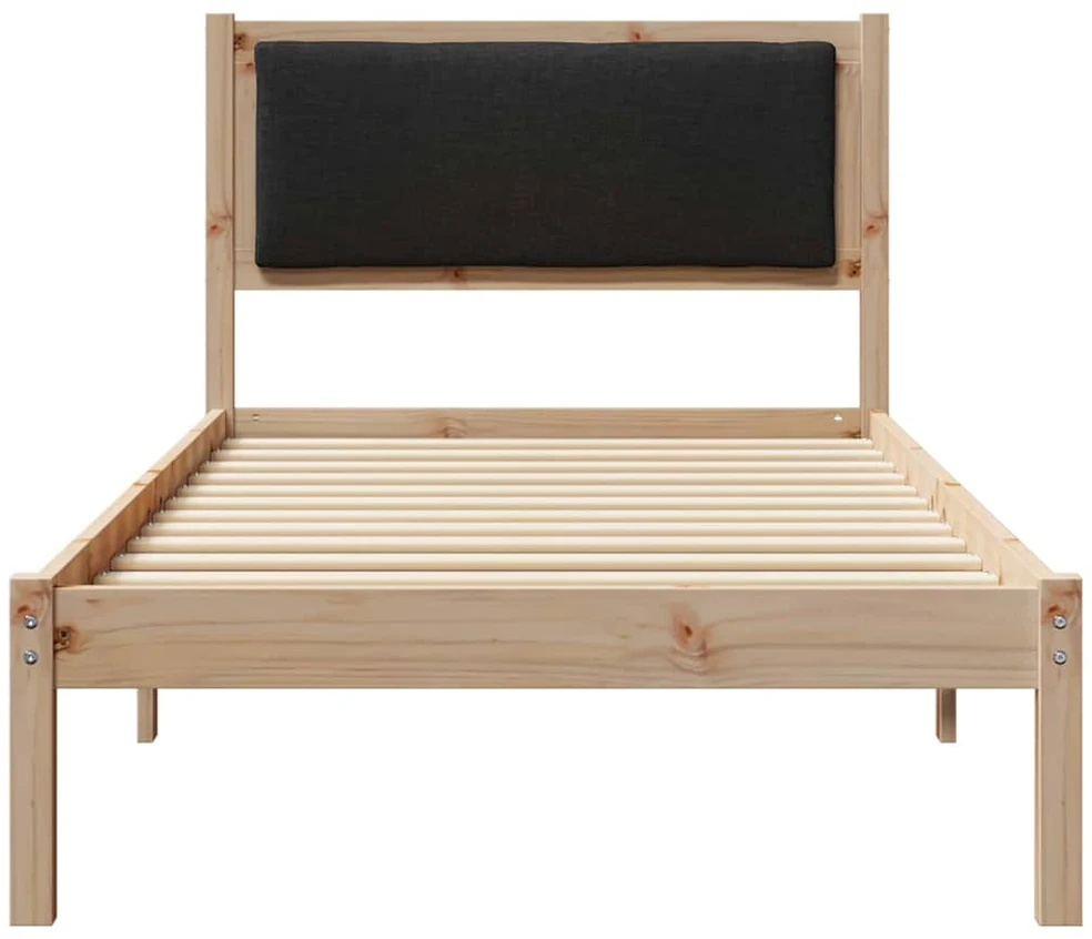 Lova Lovos rėmas Juoda 90 x 190 cm Kietos pušies mediena