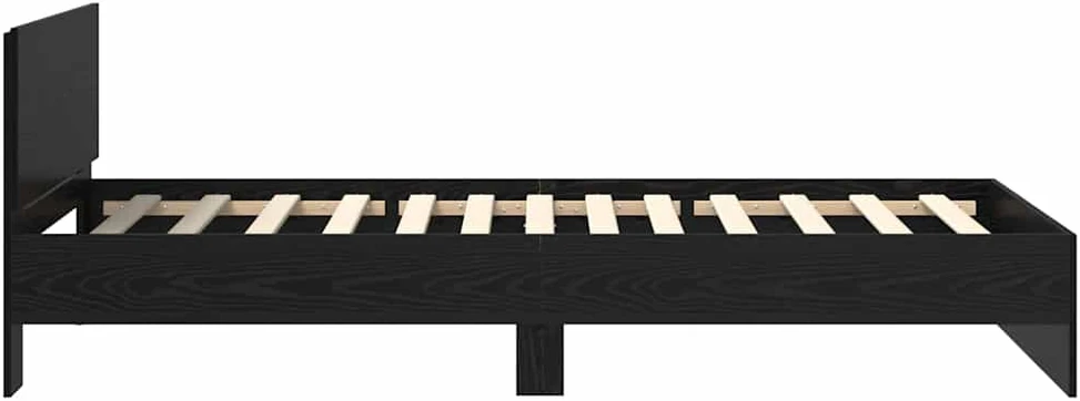 Lova Lovos rėmas Juodas ąžuolas 100 x 200 cm Apdirbta mediena