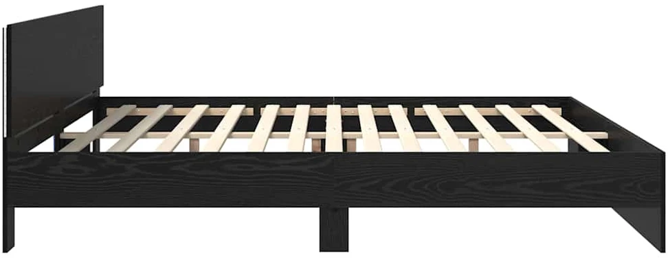Lovos rėmas Juodas ąžuolas 180 x 200 cm Apdirbta mediena
