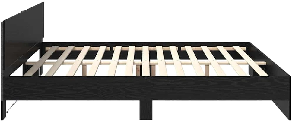 Lovos rėmas Juodas ąžuolas 200 x 200 cm Apdirbta mediena