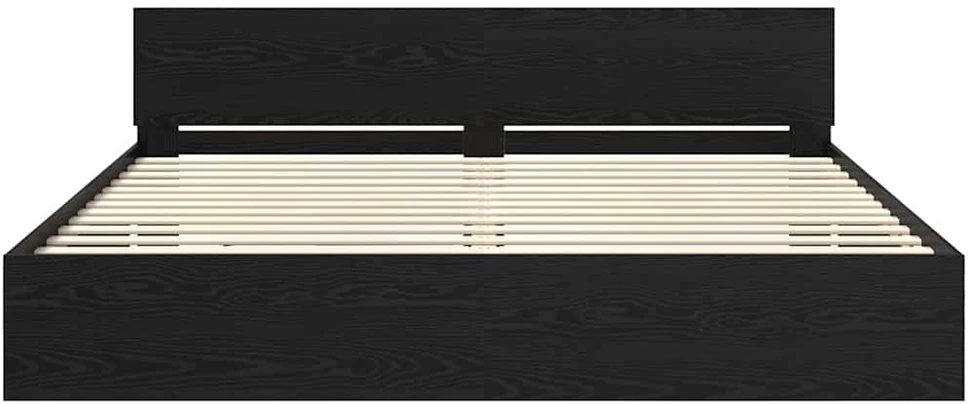 Lovos rėmas Juodas ąžuolas 200 x 200 cm Apdirbta mediena