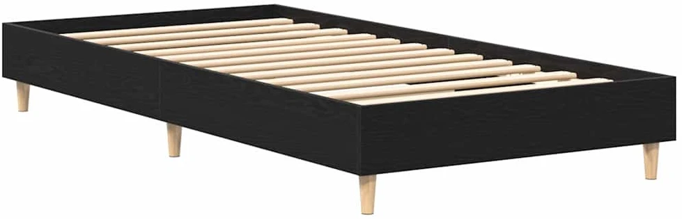Lova Lovos rėmas Juodas ąžuolas 203 x 101 x 25 cm Apdirbta mediena