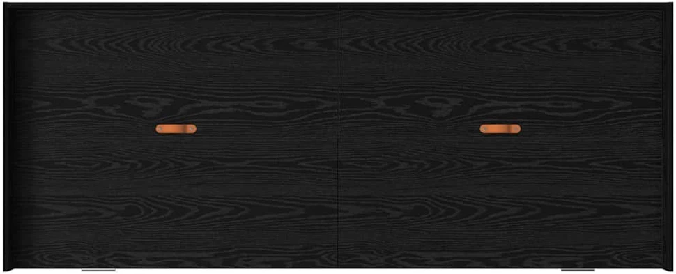 Lova Lovos rėmas Juodas ąžuolas 80 x 200 cm Apdirbta mediena