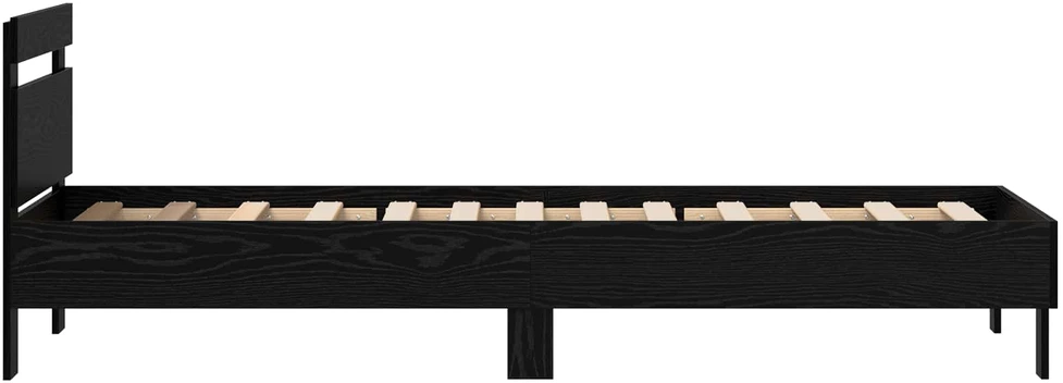 Lova Lovos rėmas Juodas ąžuolas 98.5 x 200 cm Apdirbta mediena