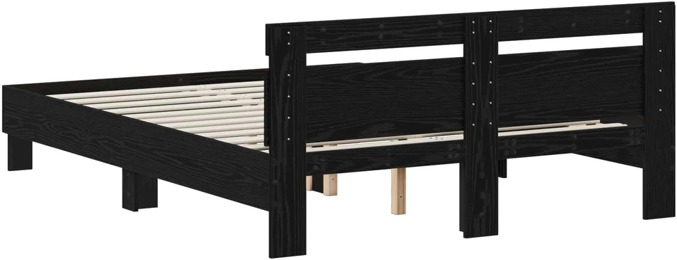 Lova Lovos rėmas Juodojo ąžuolo 120 x 190 cm Apdirbta mediena