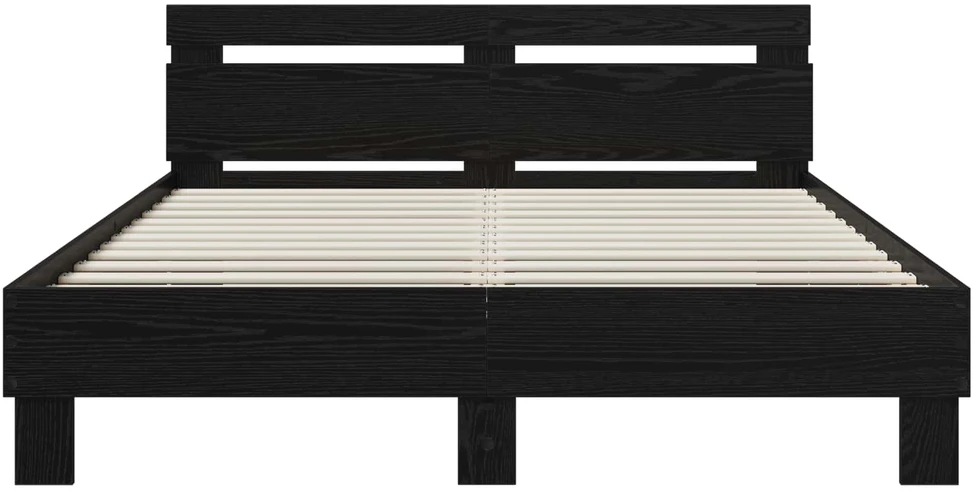 Lova Lovos rėmas Juodojo ąžuolo 135 x 190 cm Apdirbta mediena