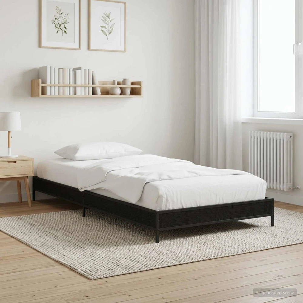 Lova Lovos rėmas Juodojo ąžuolo 80 x 200 cm Apdirbta mediena