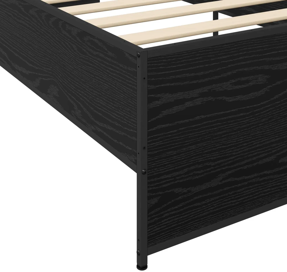 Lova Lovos rėmas Juodojo ąžuolo 80 x 200 cm Apdirbta mediena