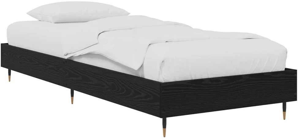 Lova Lovos rėmas Juodojo ąžuolo 80 x 200 cm Apdirbta mediena
