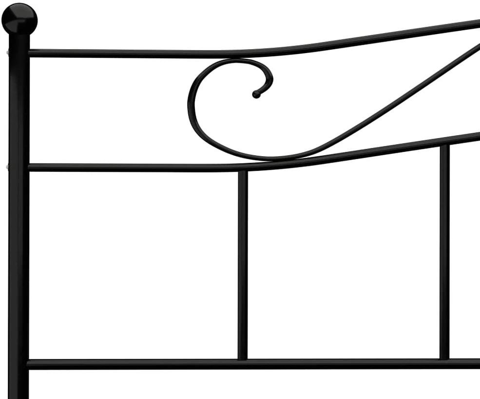 Lovos rėmas, juodos spalvos, 200x200cm, metalas