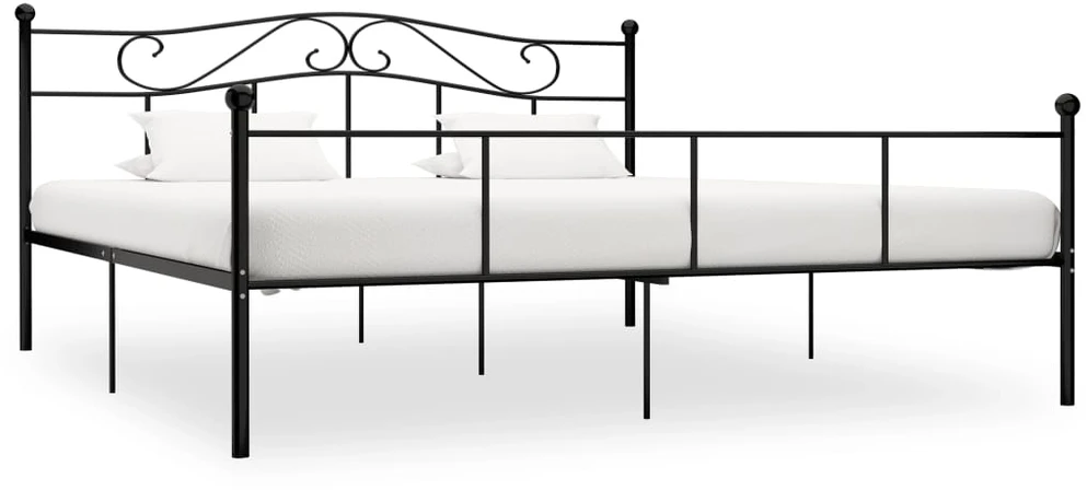 Lovos rėmas, juodos spalvos, 200x200cm, metalas