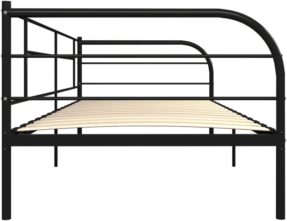 Lovos rėmas, juodos spalvos, 90x200cm, metalas