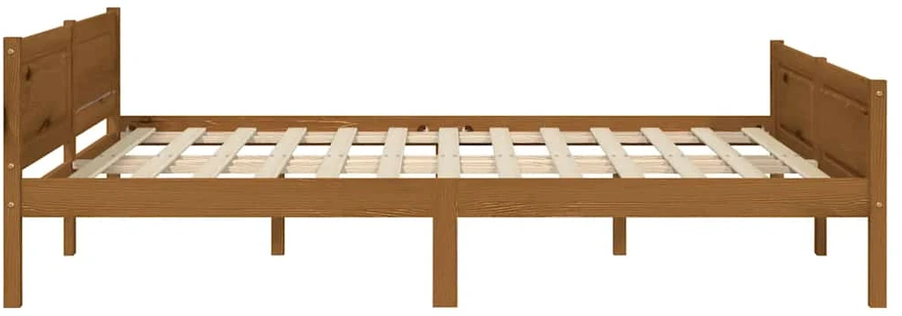 Lovos rėmas, medaus rudos spalvos, 160x200cm, pušies masyvas