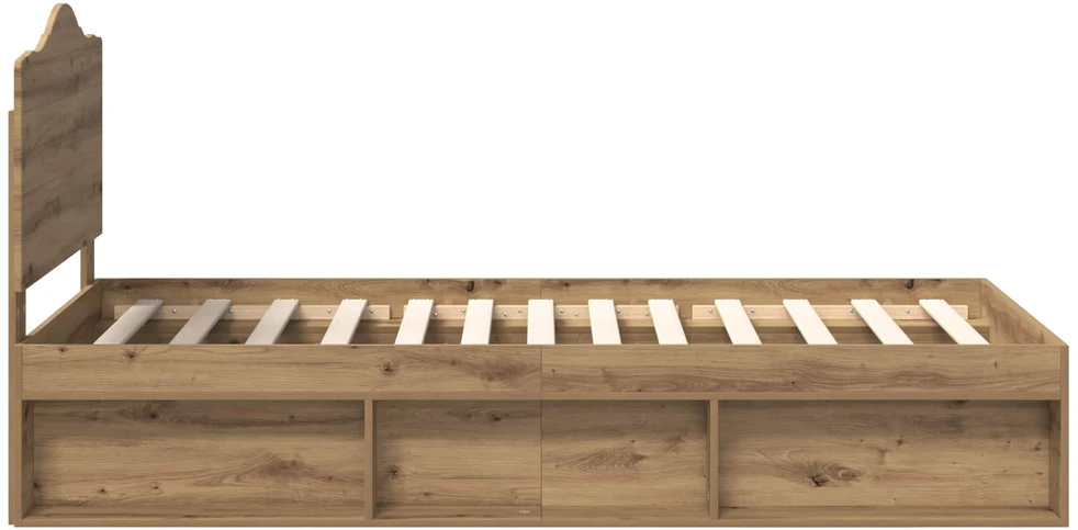 Lova Lovos rėmas Meistrų ąžuolas 100 x 200 cm Kietos pušies mediena