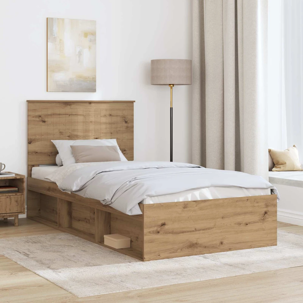 Lova Lovos rėmas Meistrų ąžuolas 100 x 200 cm Kietos pušies mediena