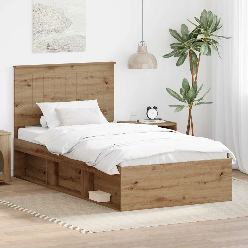 Lova Lovos rėmas Meistrų ąžuolas 100 x 200 cm Kietos pušies mediena