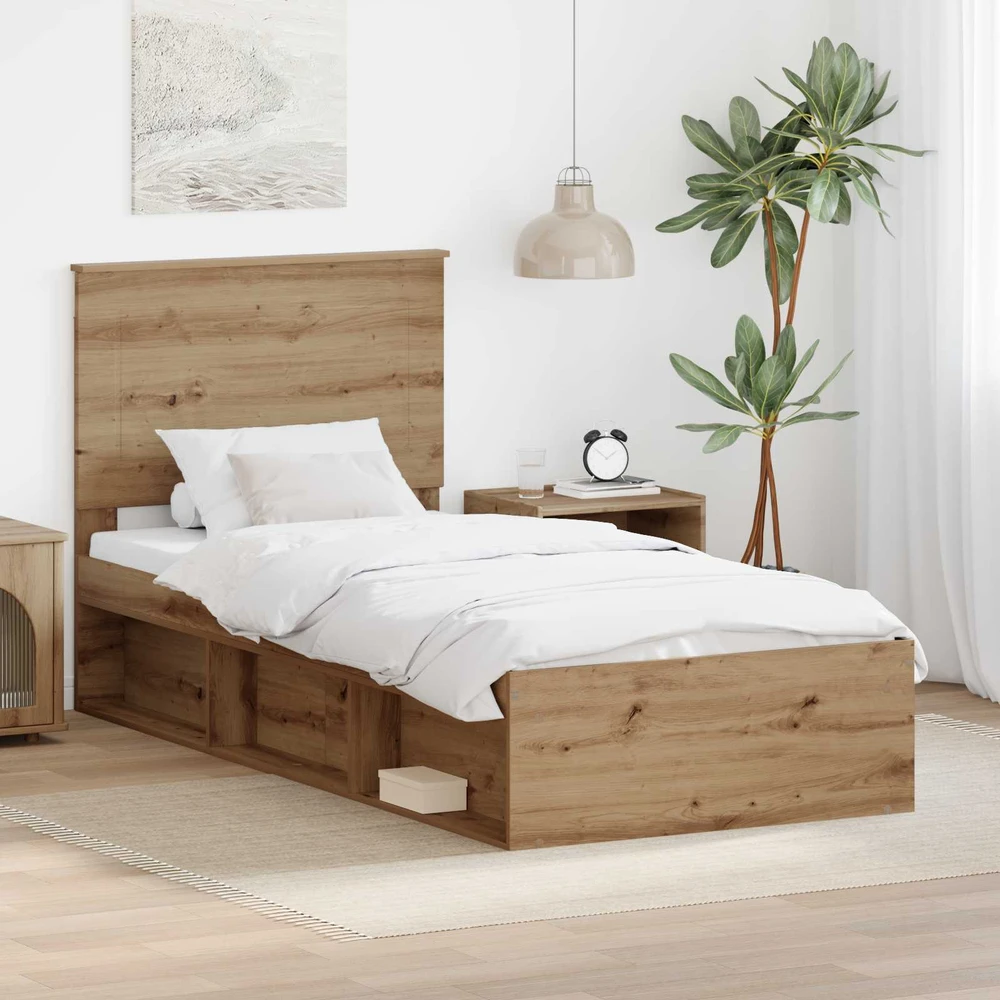 Lova Lovos rėmas Meistrų ąžuolas 100 x 200 cm Kietos pušies mediena