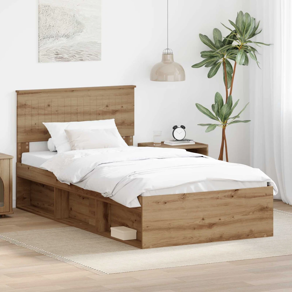 Lova Lovos rėmas Meistrų ąžuolas 100 x 200 cm Kietos pušies mediena