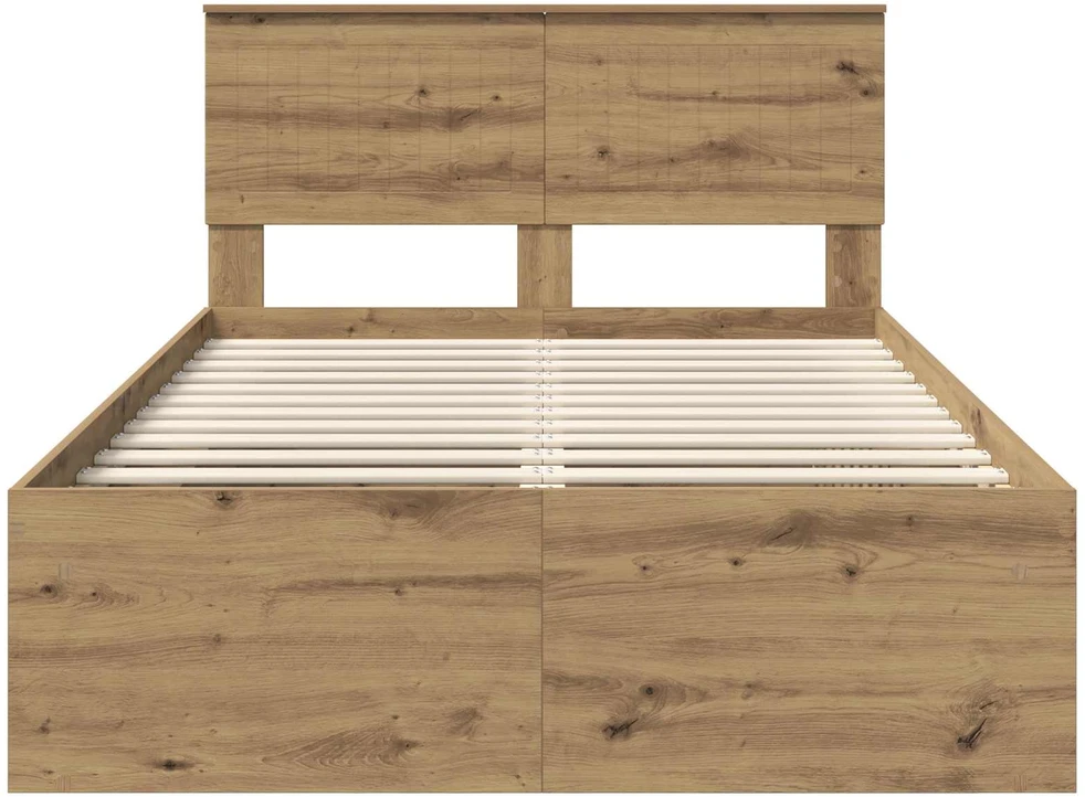 Lova Lovos rėmas Meistrų ąžuolas 120 x 200 cm Kietos pušies mediena