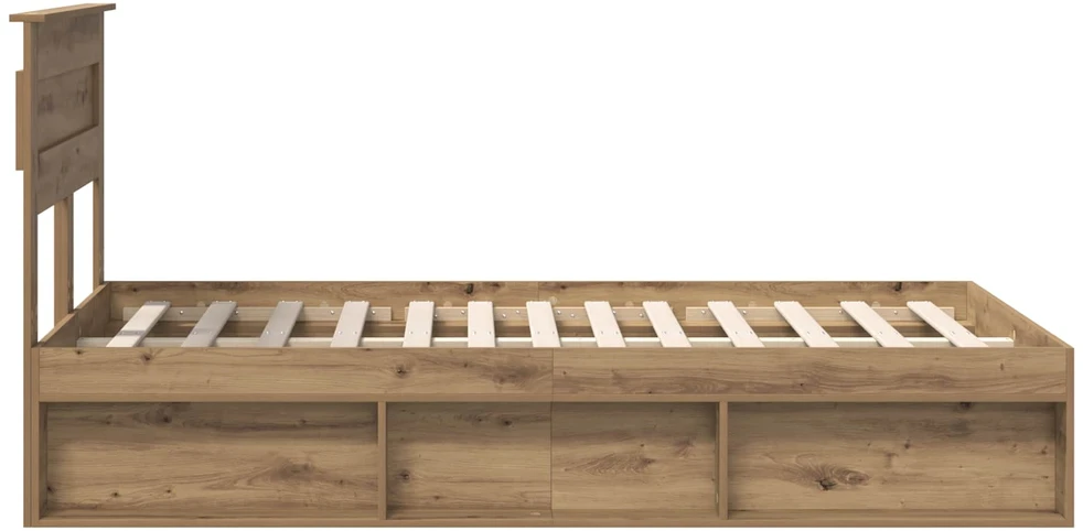 Lova Lovos rėmas Meistrų ąžuolas 120 x 200 cm Kietos pušies mediena