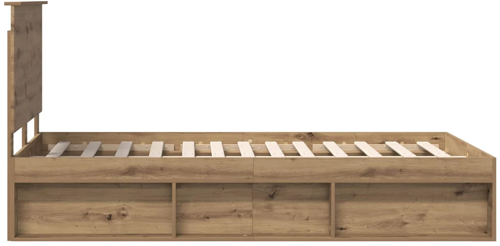 Lova Lovos rėmas Meistrų ąžuolas 120 x 200 cm Kietos pušies mediena