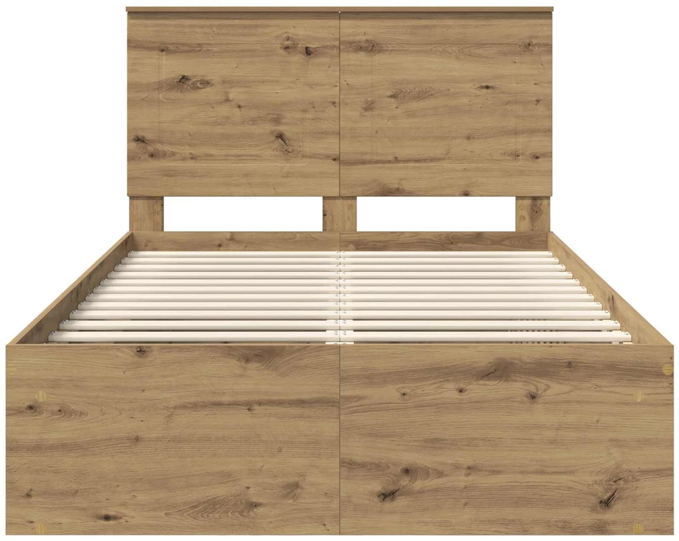 Lova Lovos rėmas Meistrų ąžuolas 120 x 200 cm Kietos pušies mediena