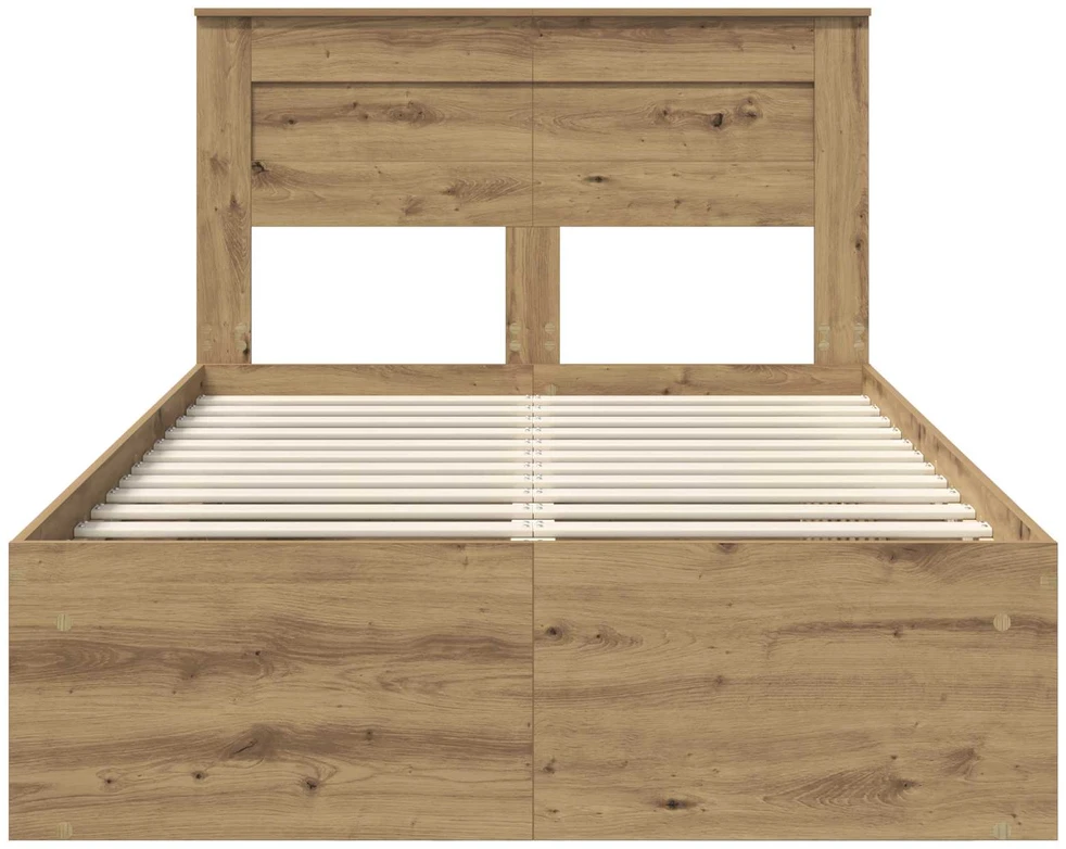 Lova Lovos rėmas Meistrų ąžuolas 120 x 200 cm Kietos pušies mediena